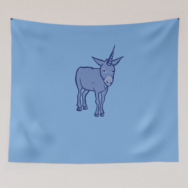 Item preview, Blue Unicorn Donkey  designed and sold by FrictionMaxxing.