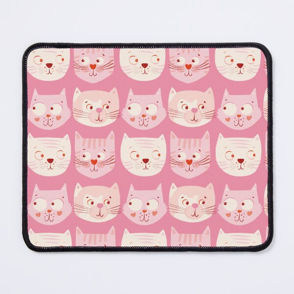 Item preview, valentines cats pink designed and sold by AnniBoDesign.