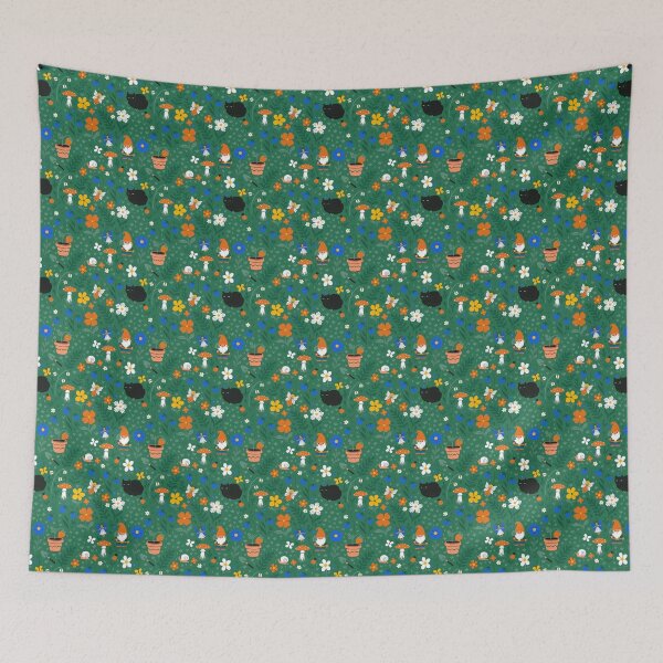 Item preview, magical garden with fairies and flowers designed and sold by burbura.