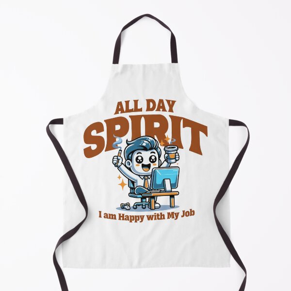 Item preview, All Day Spirit – Happy with My Job Comic Design designed and sold by ClothingByLenni.