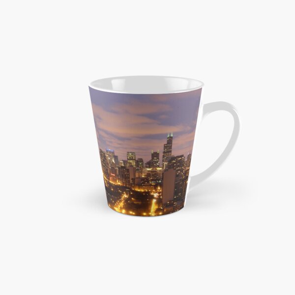 Chicago skyline sunset Tall Mug