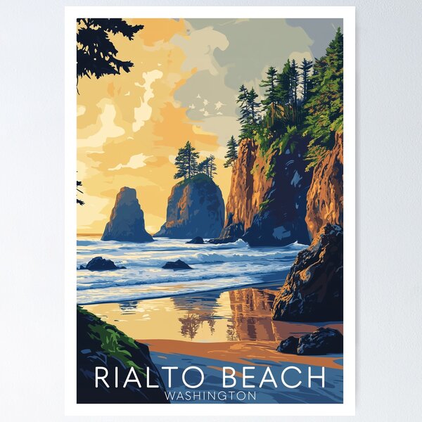 Item preview, Rialto Beach Washington designed and sold by MisfitPrintsUs.