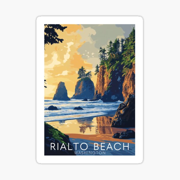 Item preview, Rialto Beach Washington designed and sold by MisfitPrintsUs.