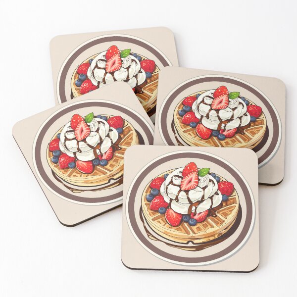 Item preview, Whipped Cream Waffle designed and sold by NarinJintana.