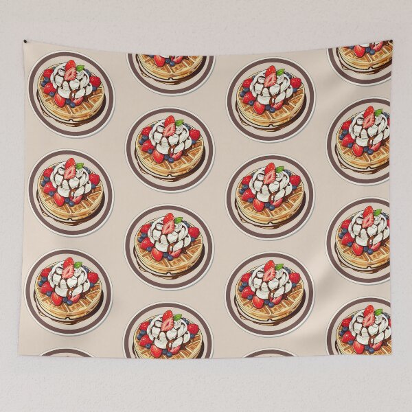 Item preview, Whipped Cream Waffle designed and sold by NarinJintana.