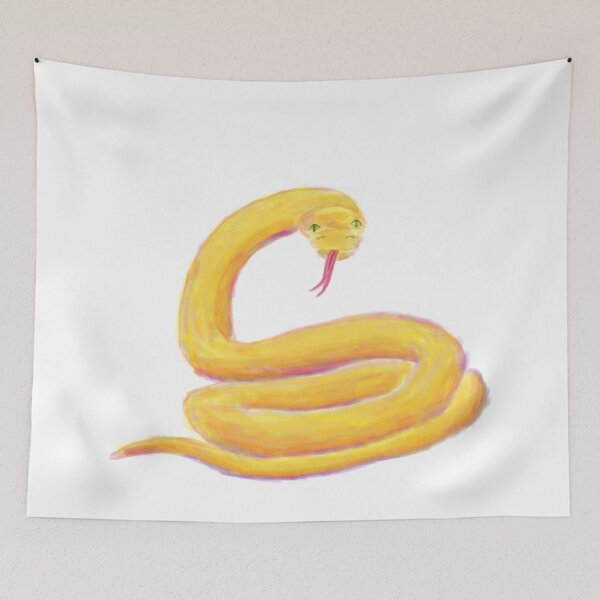 Item preview, Friendly yellow snake coiled designed and sold by aditikkumar.