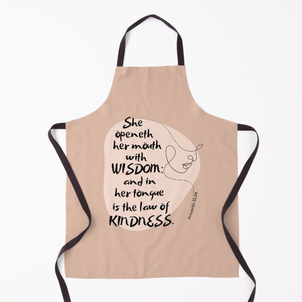 Item preview, Proverbs 31:26 - She openeth her mouth with wisdom; and in her tongue is the law of kindness. designed and sold by Nancyanna.
