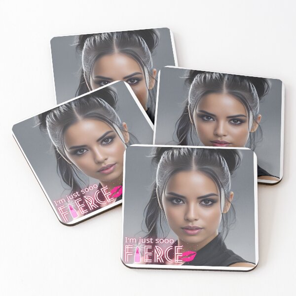 Item preview, Fierce and Confident Woman with Bold Style and Glamorous Edge designed and sold by QPTheeArtist.
