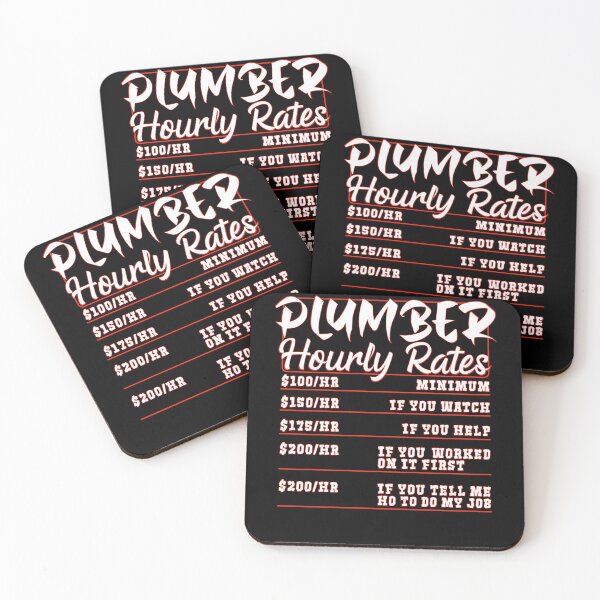 Item preview, Funny Plumber Men Plumber Hourly Labor Rate Plumber designed and sold by 07Art.