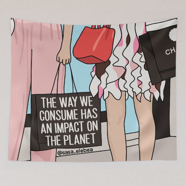 Item preview, Consume impacts the planet by Sasa Elebea designed and sold by Sabrina Brugmann.
