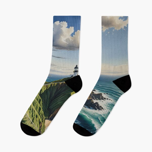 Item preview, Cape Reinga Lighthouse: Where the Tasman Sea Meets the Pacific designed and sold by LSVart.
