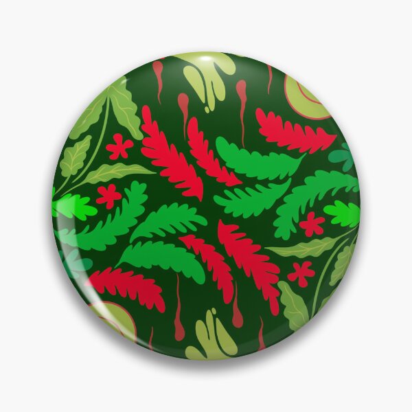 Item preview, Green leaf pattern red and green color Christmas theme  designed and sold by nickardi.
