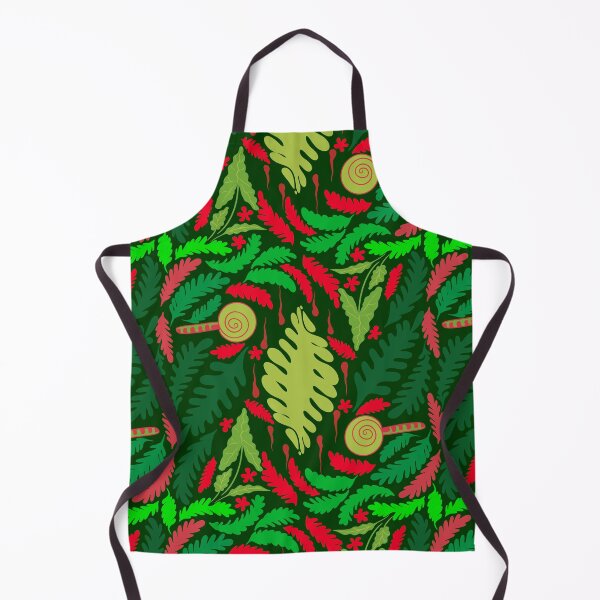 Item preview, Green leaf pattern red and green color Christmas theme  designed and sold by nickardi.