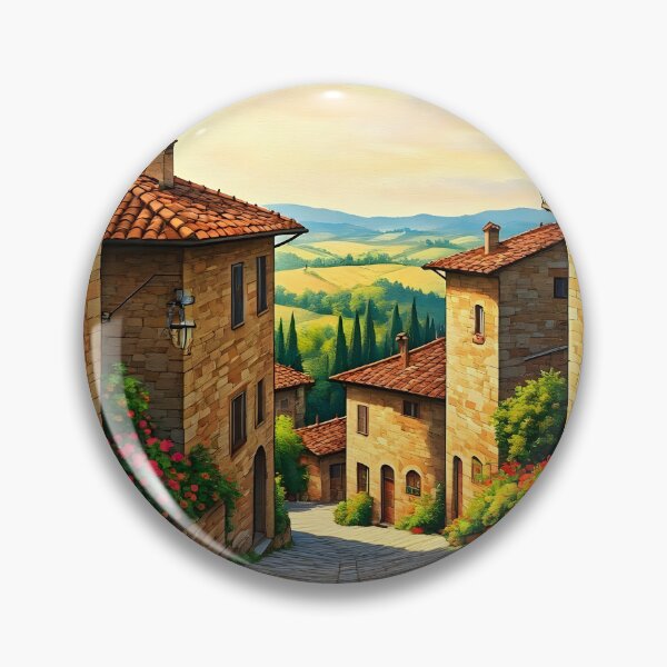 Item preview, Castiglione, Italy: Hilltop Charm and Terracotta Rooftops designed and sold by LSVart.