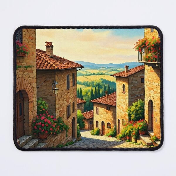 Item preview, Castiglione, Italy: Hilltop Charm and Terracotta Rooftops designed and sold by LSVart.
