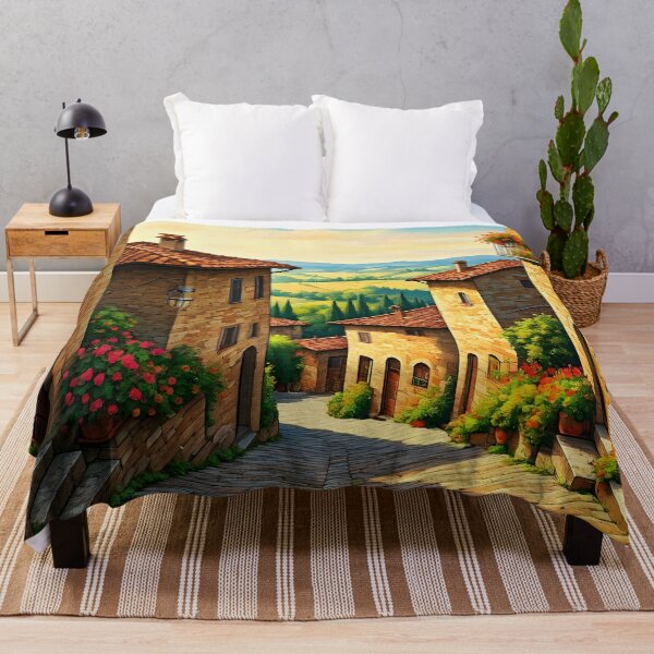 Item preview, Castiglione, Italy: Hilltop Charm and Terracotta Rooftops designed and sold by LSVart.