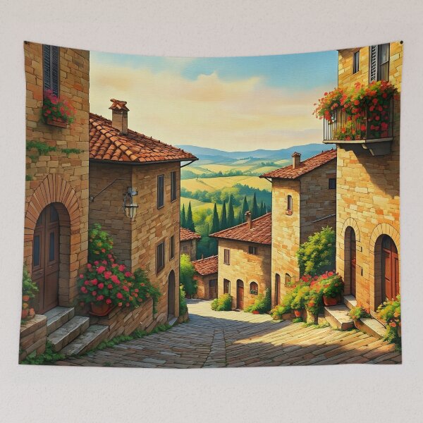 Item preview, Castiglione, Italy: Hilltop Charm and Terracotta Rooftops designed and sold by LSVart.
