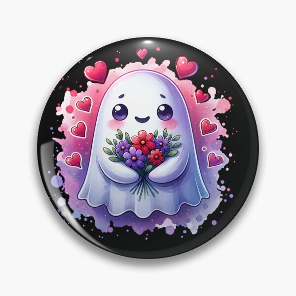 Item preview, Cozy Valentines Ghost, cute spooky Ghost Valentine designed and sold by Truck Stop One.