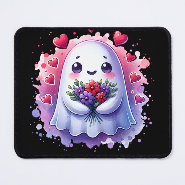 Item preview, Cozy Valentines Ghost, cute spooky Ghost Valentine designed and sold by Truck Stop One.