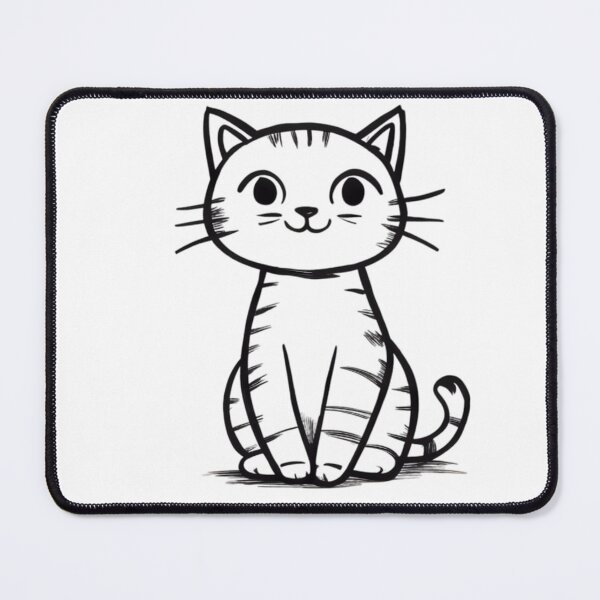 Item preview, Happy Scribble Cat designed and sold by Linework Studio.