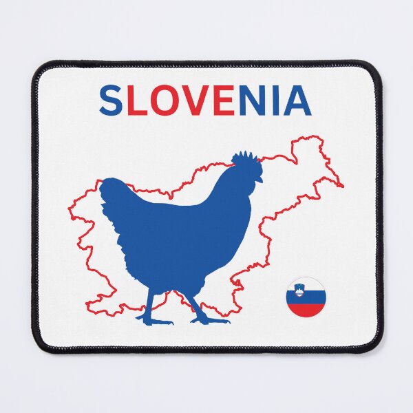 Item preview, Slovenia Chicken silhouette designed and sold by SimpleUla.