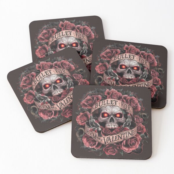 Item preview, “Bullet for My Valentine Inspired Skull and Roses Artwork” designed and sold by Thaivi Design.
