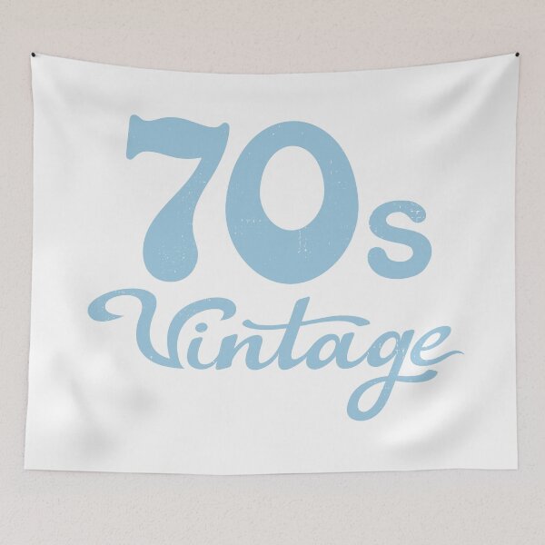 Item preview, 70s Vintage Distressed Type Blue designed and sold by NataliePaskell.