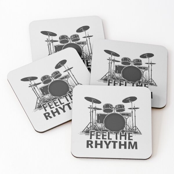 Item preview, Feel the Rhythm: Drum Set Silhouette  designed and sold by Jollys-ArtShop.