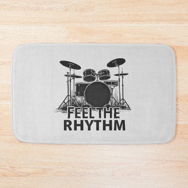 Item preview, Feel the Rhythm: Drum Set Silhouette  designed and sold by Jollys-ArtShop.