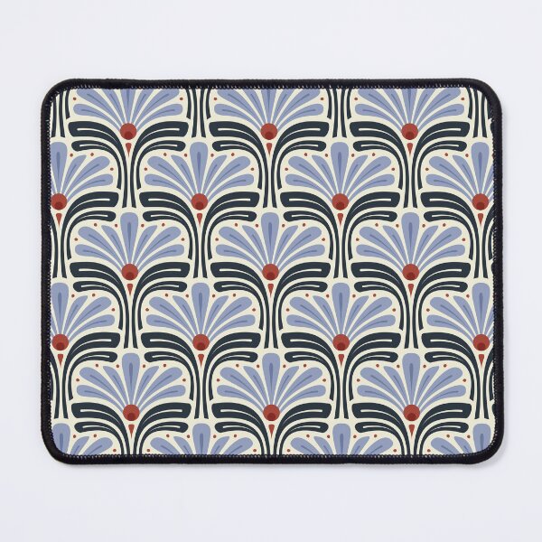 Item preview, KF 0334 D - Vintage Retro Daisy 70s Floral Pattern in Purple Red Black designed and sold by KhakiFinch.