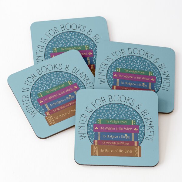 Item preview, Winter is for Books & Blankets – Book Lovers Winter Illustration designed and sold by Stacey Spivak.
