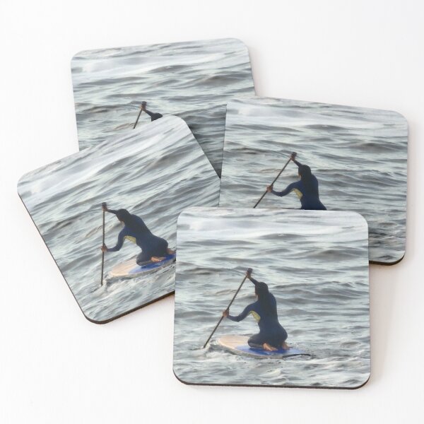 Item preview, As the sunset arrives, a highly resolved young woman paddles into the Pacific Ocean to face whatever may come…  designed and sold by MAMB007.