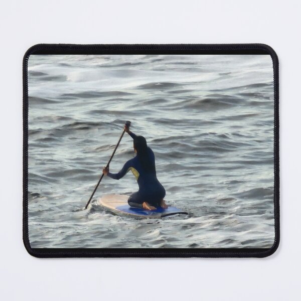 Item preview, As the sunset arrives, a highly resolved young woman paddles into the Pacific Ocean to face whatever may come… designed and sold by MAMB007.