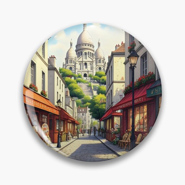 Item preview, Montmartre, France: Cobblestone Streets and Bohemian Café Charm designed and sold by LSVart.