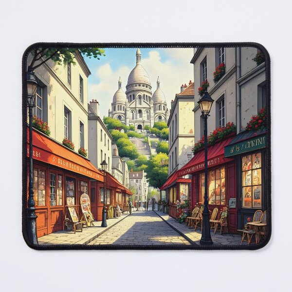Item preview, Montmartre, France: Cobblestone Streets and Bohemian Café Charm designed and sold by LSVart.