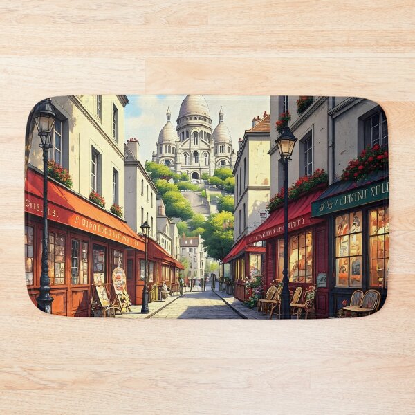 Item preview, Montmartre, France: Cobblestone Streets and Bohemian Café Charm designed and sold by LSVart.