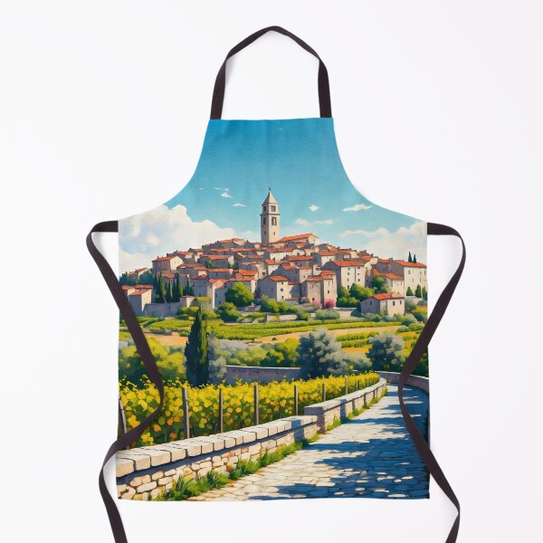 Item preview, Motovun, Croatia: Medieval Stone Buildings and Red-Tiled Rooftops designed and sold by LSVart.