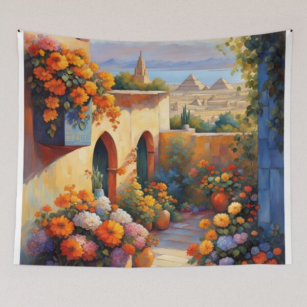 Item preview, A View of Flowers from Egypt Collection by shs_kenya designed and sold by Shs-Kenya.