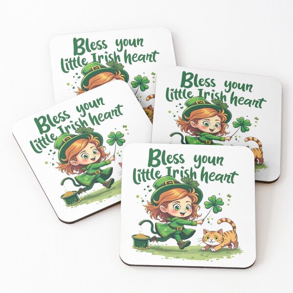 Item preview, Bless your little Irish heart designed and sold by P2Genies.