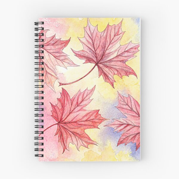Item preview, Red and Brown Maple Leaves - Pastel Watercolor Design designed and sold by WinusYTS.