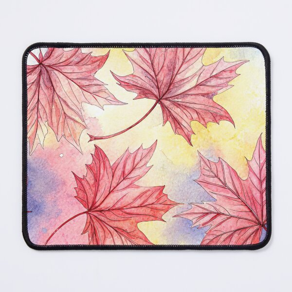 Item preview, Red and Brown Maple Leaves - Pastel Watercolor Design designed and sold by WinusYTS.