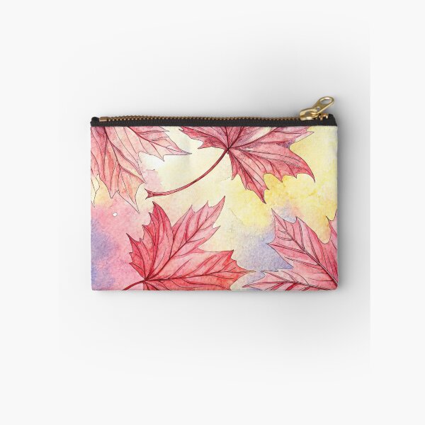 Item preview, Red and Brown Maple Leaves - Pastel Watercolor Design designed and sold by WinusYTS.