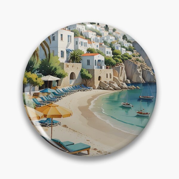 Item preview, Pefkos, Greece: Golden Sands and Turquoise Aegean Shores designed and sold by LSVart.