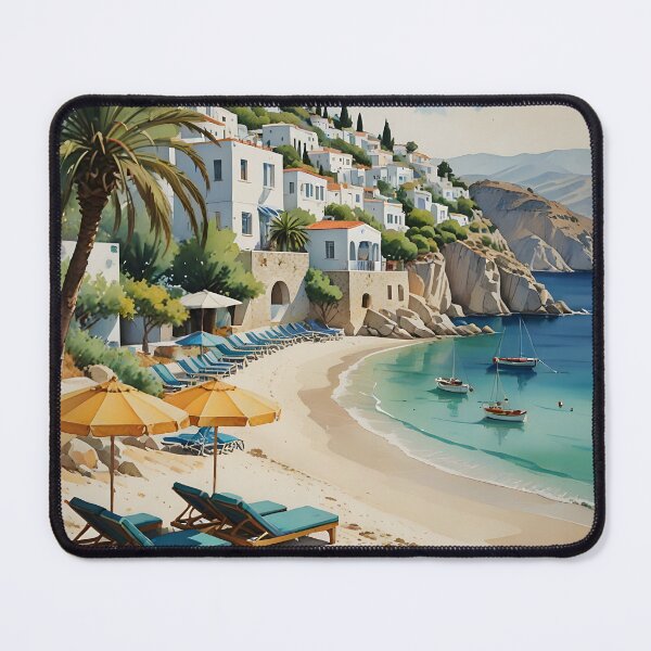 Item preview, Pefkos, Greece: Golden Sands and Turquoise Aegean Shores designed and sold by LSVart.