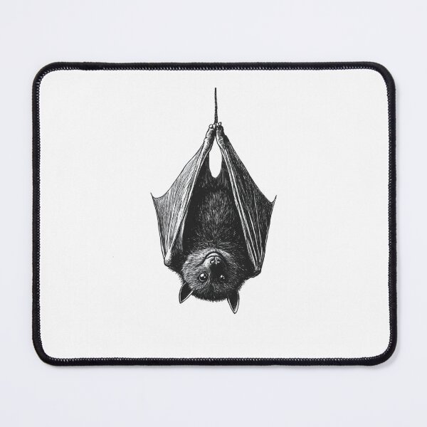 Item preview, Bat-tastic Minimalist Hanging Bat Design – Spooky Fun, Simplified! designed and sold by Ignorant-Artist.