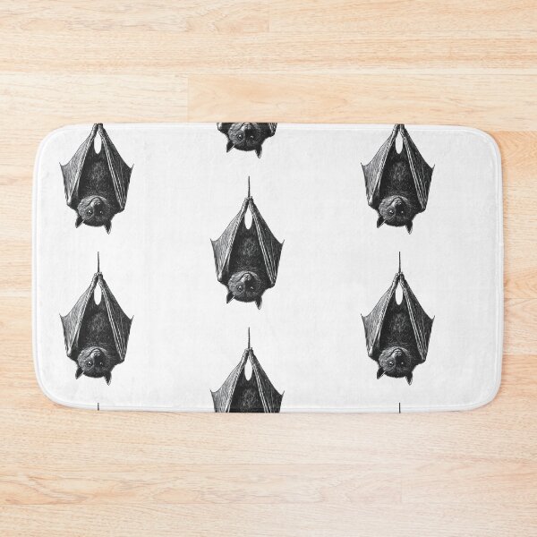 Item preview, Bat-tastic Minimalist Hanging Bat Design – Spooky Fun, Simplified! designed and sold by Ignorant-Artist.