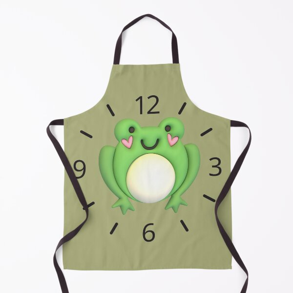 Item preview,  "Frog-Themed Clock Design" designed and sold by Graphollio-shop.