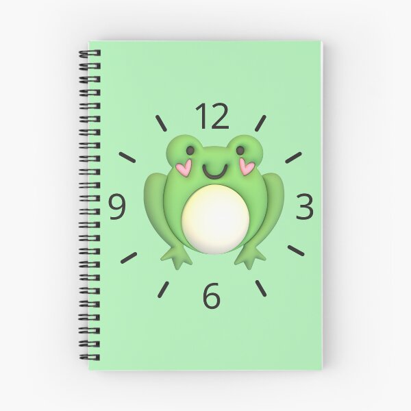 Item preview, "Frog-Themed Clock Design" designed and sold by Graphollio-shop.