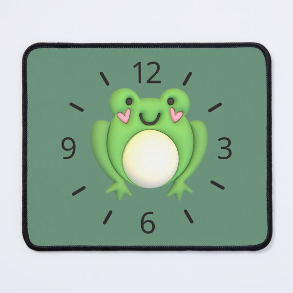 Item preview,  "Frog-Themed Clock Design" designed and sold by Graphollio-shop.