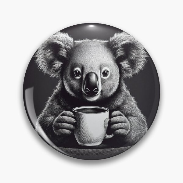 Item preview, funny koala drinking coffee designed and sold by Boxing Kangaroo Retail Company.